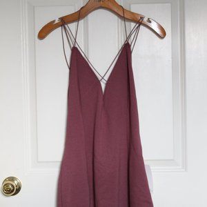 Mauve Strappy Bodycon Mini Dress